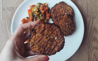 HAMBURGUESA de Garbanzos al curry