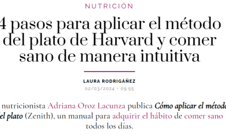 CONSEJOS PARA APLICAR EL MÉTODO DEL PLATO – ENTREVISTA EN TELVA